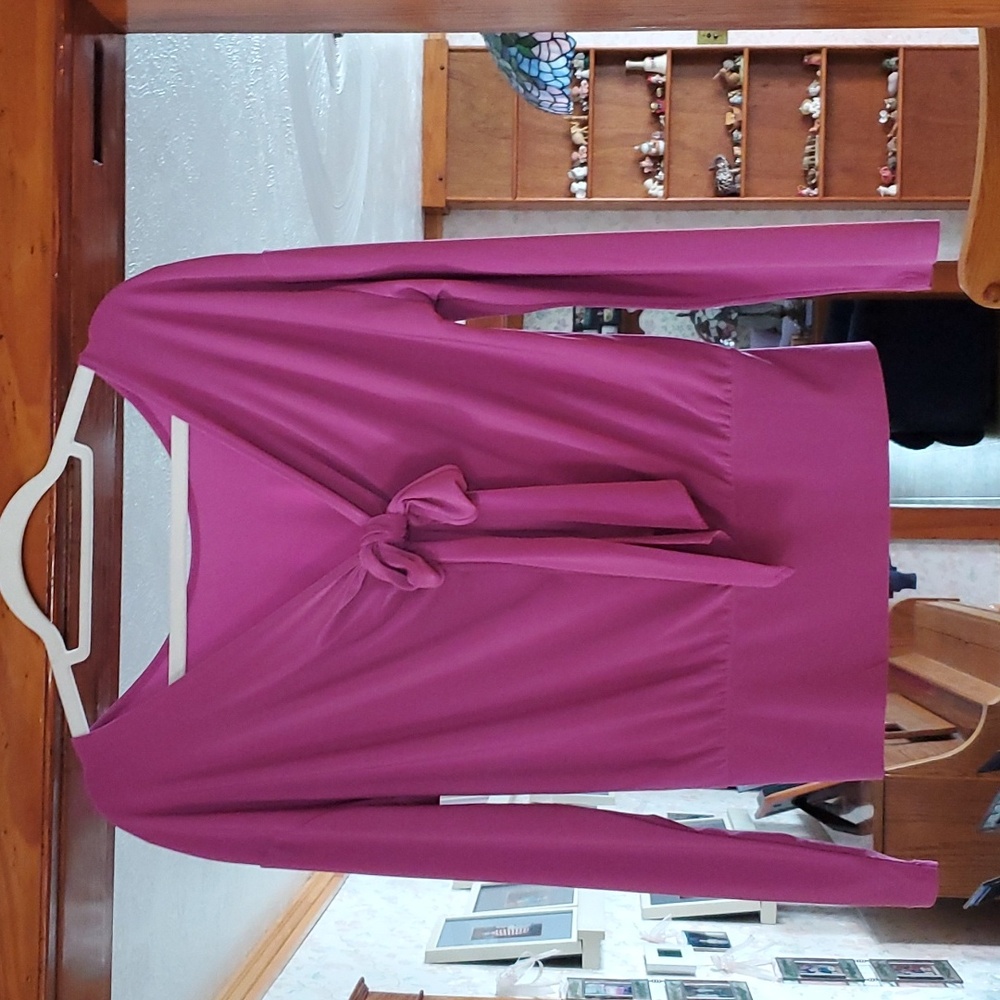 Flirty & Fun Blouse with a Draping Back in gorgeous color!